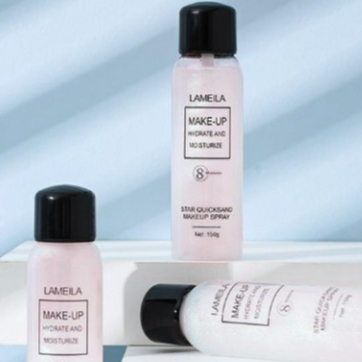 Xịt Nhũ Khóa Trang Điểm Star Quicksand Flash Make Up Spray 8 Hours Wear Moisturize Emnice Beauty