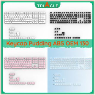  Bộ Keycap Pudding xuyên led chất liệu ABS OEM Profile doubleshot nhiều màu keycaps - Triagle 