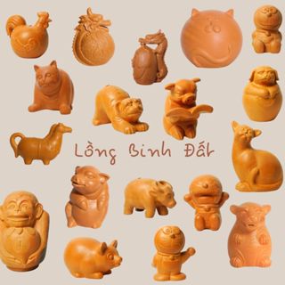 Ống Heo Tiết Kiệm Đất Nung 12 Con Giáp - Các Con Vật - Lồng Binh Bỏ Tiền