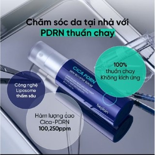 Tinh chất BEPLAIN PDRN Rau Má phục hồi, tái sinh tổn thương, trẻ hoá, cấp ẩm, căng bóng Cica Skin Booster Serum 30ml