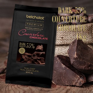  Socola đen couverture 55% ca cao Belcholat vị đắng dịu chuyên dùng Khách sạn quán cà phê Nhà bánh 