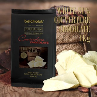  Socola trắng couverture 31% Belcholat vị sữa nhẹ nhàng chuyên dùng Khách sạn quán cà phê Nhà bánh 