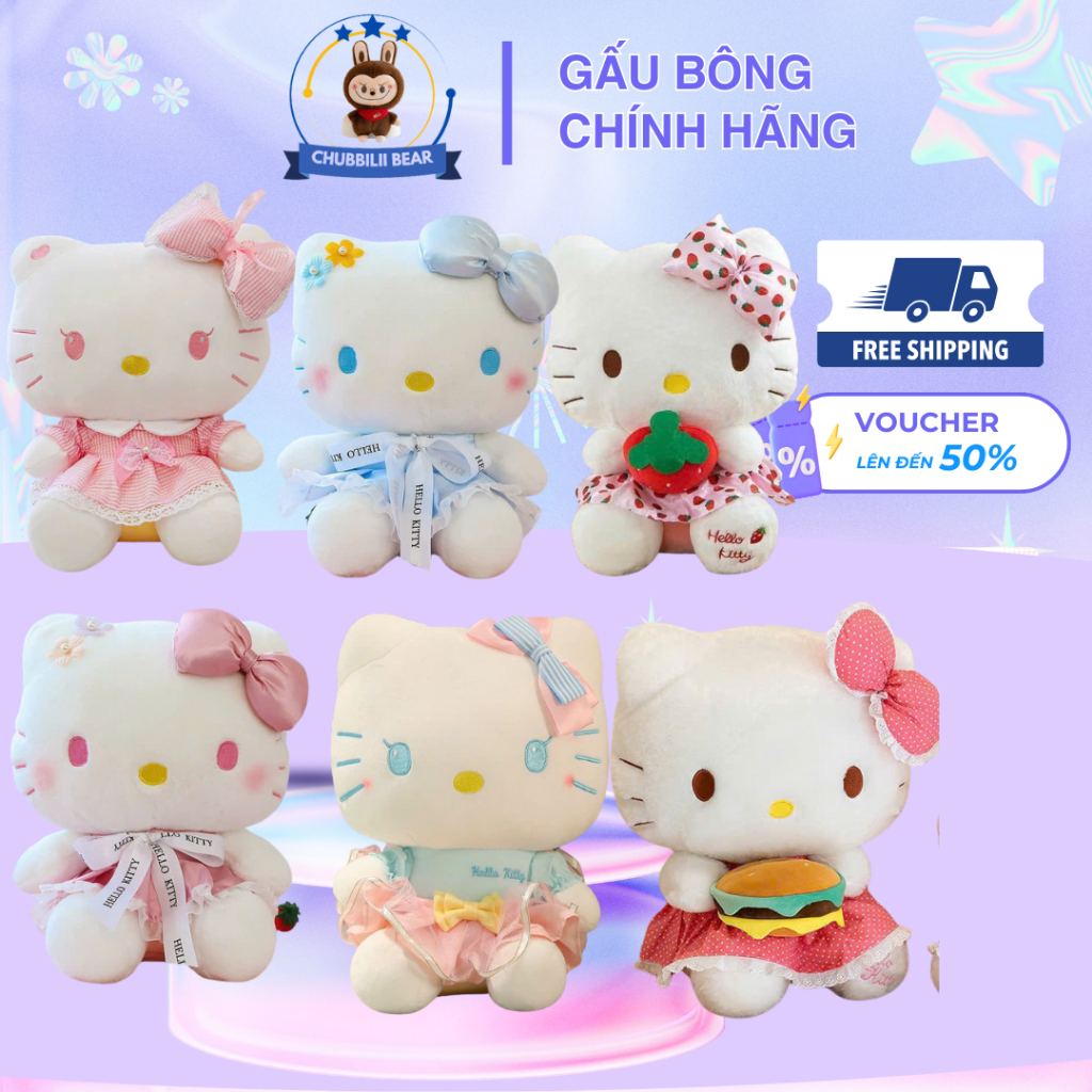 Búp bê Gấu bông My Melody 25cm màu hồng dễ thương - Toy, Đồ Chơi thỏ melody Voi