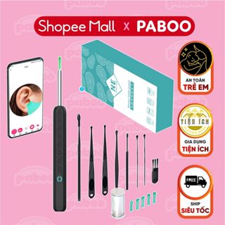 Dụng cụ lấy ráy tai NE3 đi kèm 8 món phụ kiện có gắn camera nội soi đa năng PABOO hình ảnh sắc nét kết nối app HND