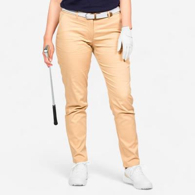 Quần dài chino chơi golf nam chất liệu cotton DECATHLON MW500 be mã 8843497