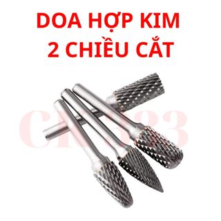  Đầu mài hợp kim chân 6mm xịn 2 chiều cắt đầu mũi doa mài kim loại hợp kim AEX DX CX HX GX LX MX FX EX  DHK  