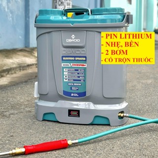 BÌNH XỊT ĐIỆN DEWOO - PIN LITHIUM [2 BƠM CÓ TRỘN]