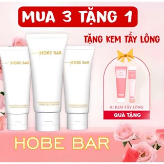 (Mua 3 Tặng 1) Combo 3 Tuýp Sữa Rửa Mặt Hobe Bar 50ml + Tặng 1 Kem Tẩy Lông Hobe Bar