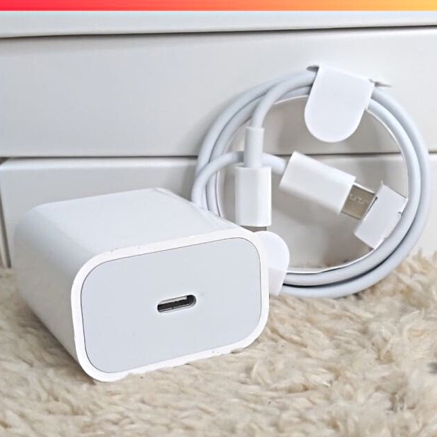 Bộ Sạc Nhanh 20W PD Kèm Dây Cáp Type-C Tốc Độ Cao Ổn Định Bảo Vệ Pin