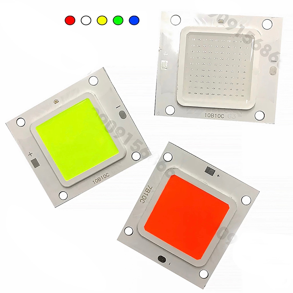 Mắt led pha cob 36v 50w trắng , vàng , xanh dương , xanh lá , đỏ