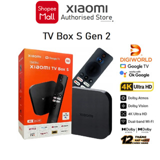 Mi box S Gen 2 - Xiaomi TV Box S (Gen 2) Google TV Ultra HD 4K(3840 x 2160) - Chính hãng Digiworld