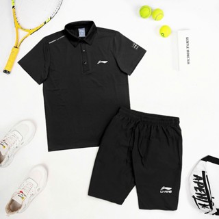 Bộ thể thao nam Li-Ning Áo Polo Cổ Bẻ LiNing Chất Cotton Co Dãn 4 Chiều Siêu Thoáng Mát