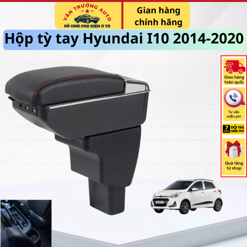 Hộp tỳ tay xe Hyundai I10  đời 2014-2020,Bạt phủ ,Bọc vô lăng,Taplo xe I10 cao cấp  -Vân Trường Auto