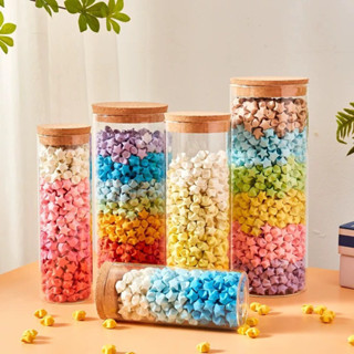  Set 100 ngôi sao giấy gấp sẵn nhiều màu trang trí làm quà tặng viết điều ước... 