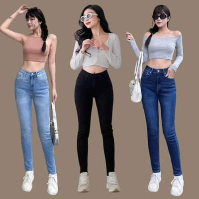 Quần jeans nữ skinny TTTHAO cao cấp dài 92cm kiểu dáng quần bò ôm VNXK tôn dáng S69