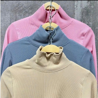 Combo 3 Áo Ủ Kem Cổ Lọ  Xỏ Ngón Tăm Lạnh Co Giãn 4 Chiều Nữ Mầu Sắc Đa Dạng