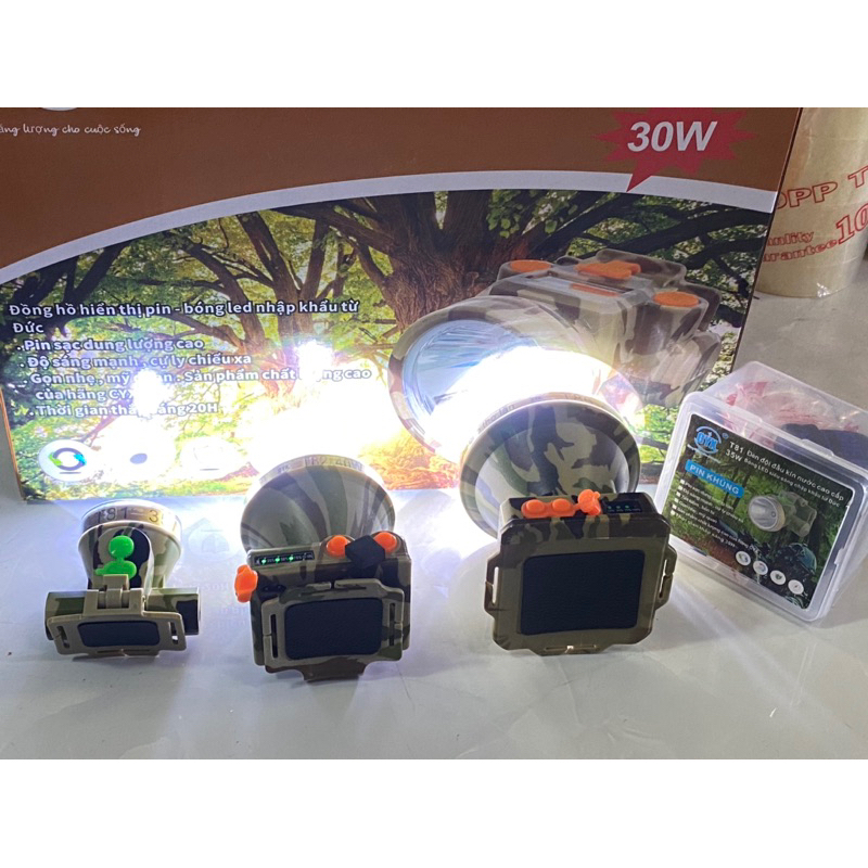 Đèn đội đầu pin khủng - Đèn pin đội đầu LED siêu sáng T81