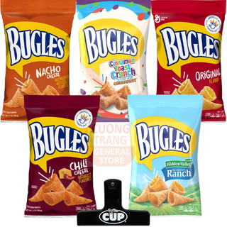 Bánh snack ngô giòn Bugles Original Flavor Crispy Corn, Bugles Nacho Cheese 212g