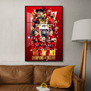  Tranh Treo Tường Tráng Gương Bóng Đá CLB Liverpool The Kop In UV 8K Cao Cấp 