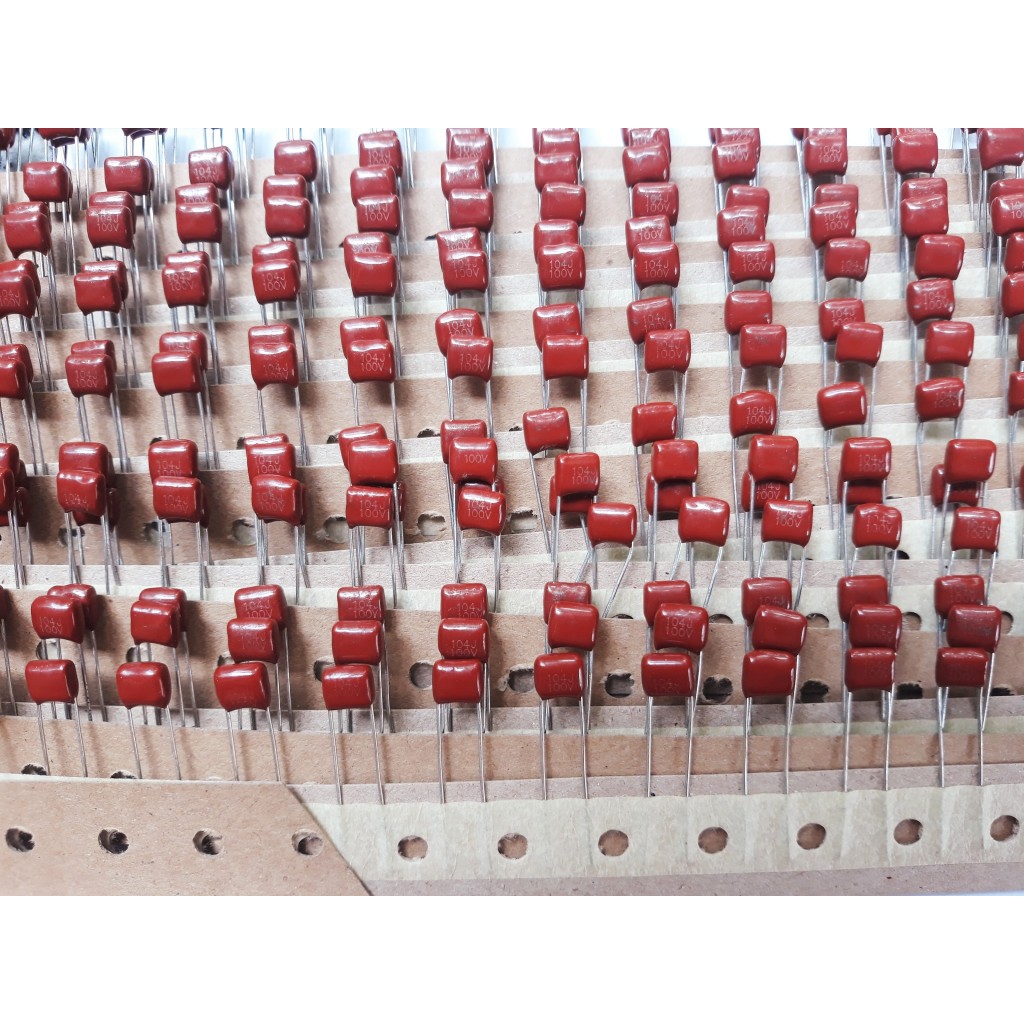 Tụ kẹo CBB 0.1uF 104J 100V 5mm (20 con)