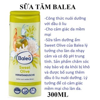 SỮA TẮM CỦA ĐỨC BALEA ĐỨC 300ml