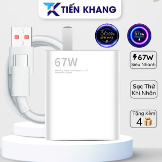 Bộ sạc nhanh 67W 120W có báo MITURBO CHARGE cho máy có hỗ trợ không nóng hay loạn cảm ứng khi sạc, cáp sạc nhanh dài 1m