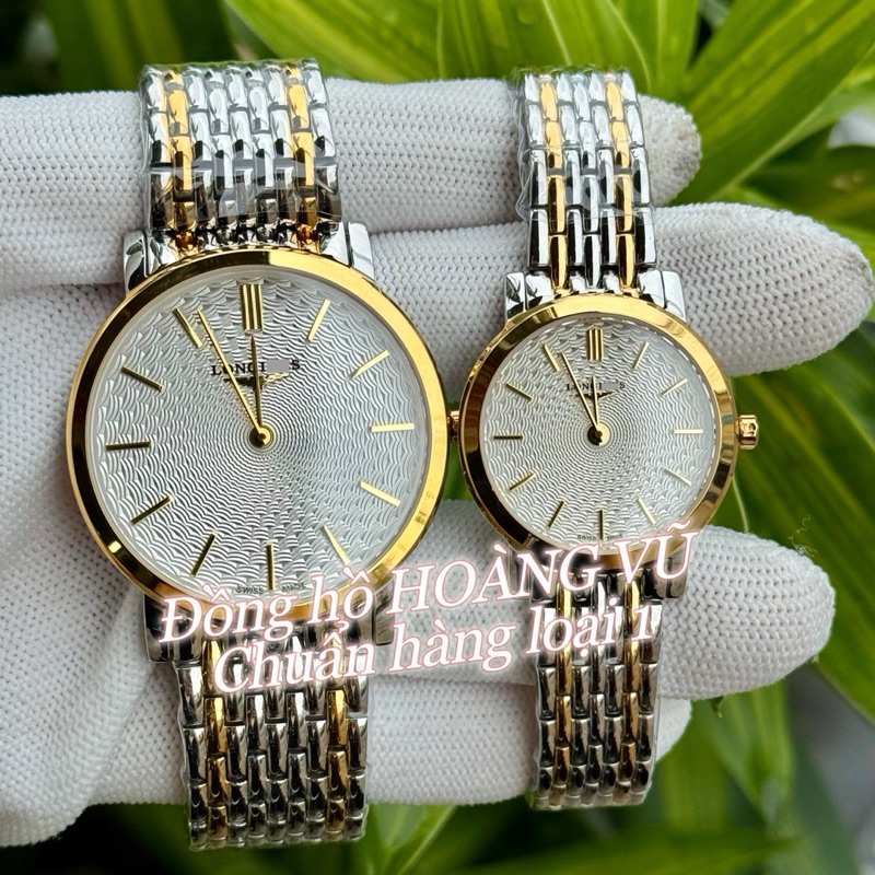 Đồng hồ đôi L.G siêu mỏng sang xịn. Chuẩn hàng loại 1.Kính sapphire. Máy Pin Nhật
