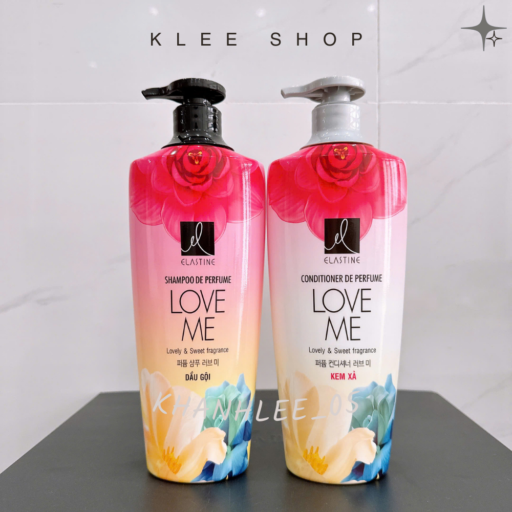 Combo Double Rich: Dầu Gội Elastine Love Me 600g + Dầu Xả Elastine Love Me 600ml