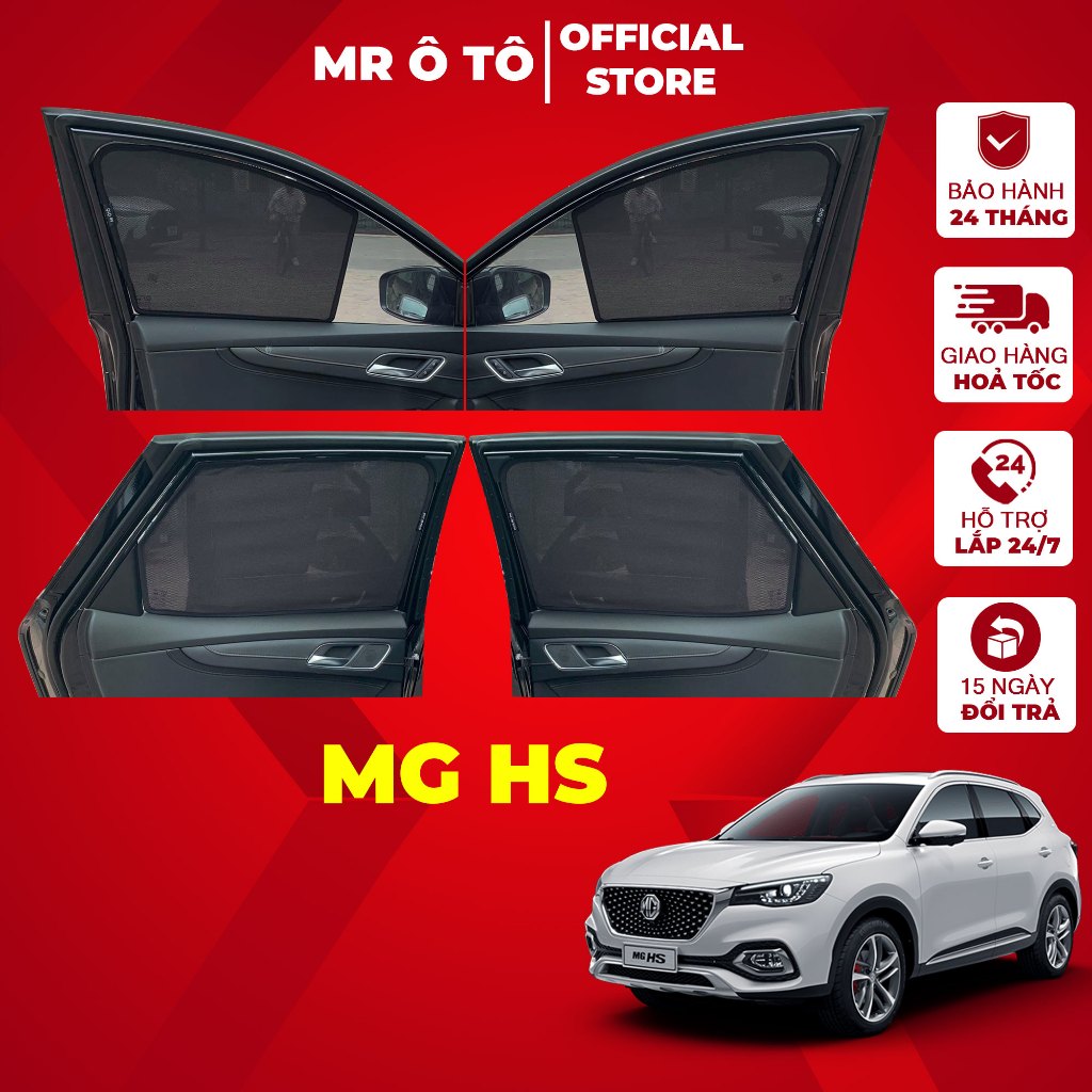 Rèm Che Nắng Xe MG HS Loại 1 MR Ô.TÔ Chống Tia UV, Tia Cực Tím  Bảo Hành 2 Năm [ Tặng Khăn Lông Cừu 