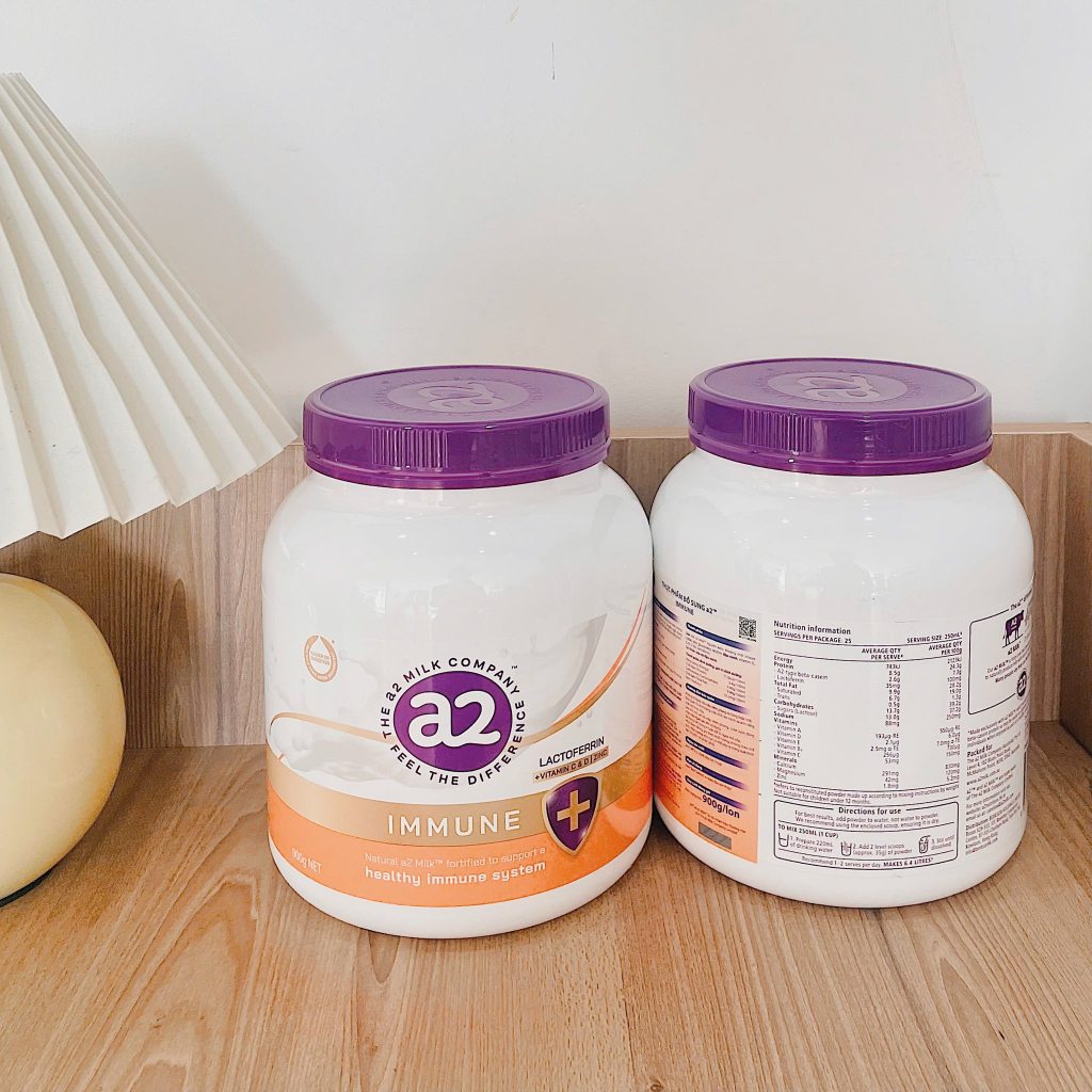 Sữa bột A2 immune hộp 900g Úc