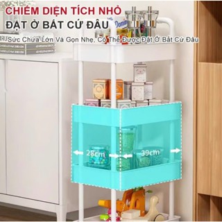 Kệ Có Bánh Xe Di Chuyển Tiện Lợi Kệ Đa Năng Để Đồ Decor Kệ Sách Kệ Bếp Kệ Nhà Tắm 