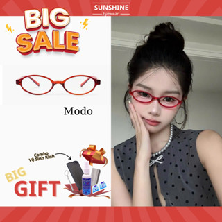 Kính Thời Trang Y2K SUN SHINE dáng oval nhỏ, thay đươc tròng cận, hot trend dành cho nam và nữ - Modo [ Mã B39 ]