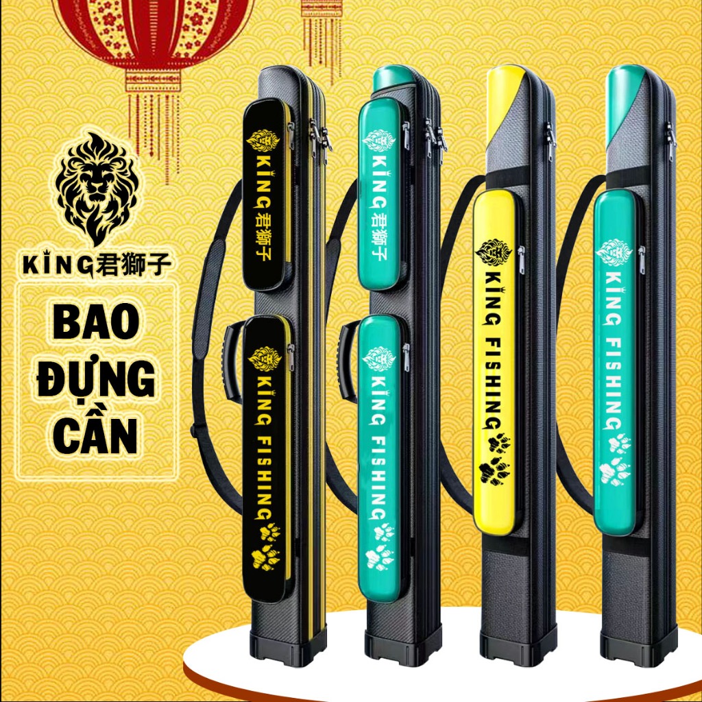 Túi Đựng Cần Câu Cá,Bao Đựng Cần Câu cá và phụ kiện câu cá dạng cứng KING FISHING - BB74