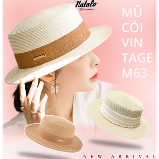 Mũ cói đi biển du lịch phong cách vintage cao cấp sang chảnh dành cho các quý cô