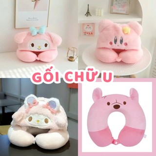 Gối Cổ Chữ U Hoạt Hình Dễ Thương Gấu Dâu Cá Hề Gấu Bông Kirby Gấu Bông Stellalou
