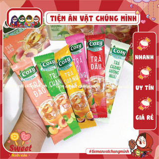 Combo Trà Cozy Hoà Tan Ice Tea với vị Đào, Ổi Hồng, Vải, Chanh Nhài thơm mát
