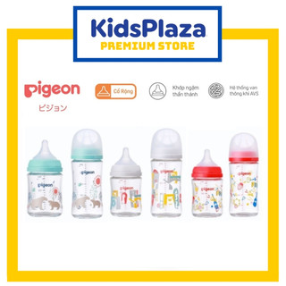  Bình Sữa Pigeon Thủy Tinh Nội Địa Nhật Thế Hệ 3 Mới 💖 ĐỦ SIZE 160ml 240ml 