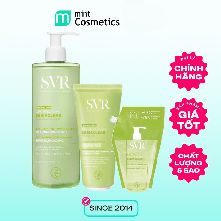 Sữa rửa mặt SVR Sebiaclear Gel Moussant