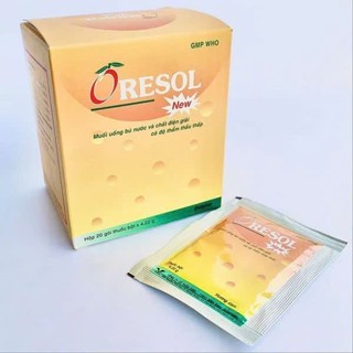 Muối uống Oresol New Bidiphar bù nước và điện giải (20 gói x 4.22g) Vị Cam