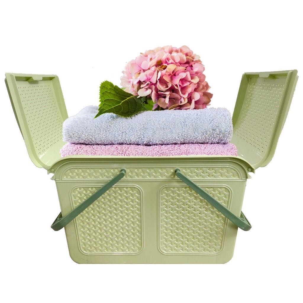 Làn đi sinh ,giỏ nhựa đựng quần áo có nắp đủ size,có quai xách Việt Nhật cho mẹ và bé màu sắc.