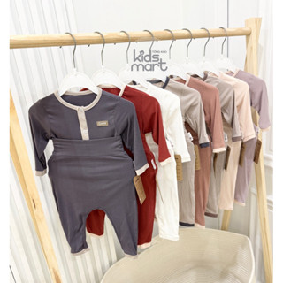 bộ sơ sinh quần cạp bo cao mềm mại thun giãn cho bé Cookie CK230127