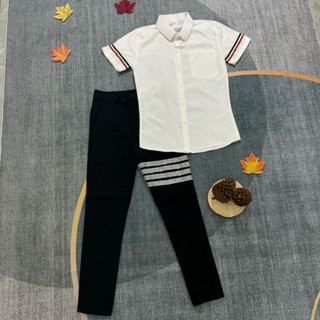 Quần âu 4sọc Đính Đá+ Áo Sơ Mi Lụa Thái cho Nam,kiểu dáng trẻ trung, phong cách boy phố