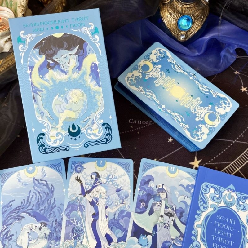 Sea in the Moon Tarot – New Moon - Collector Edition - APUS TAROT SHOP ảnh thật - tarot auth real bộ