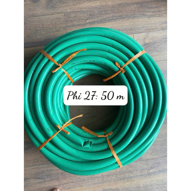 Cuộn 50m dây bơm - ống dẫn nước mềm Phi 27 màu xanh giá tốt