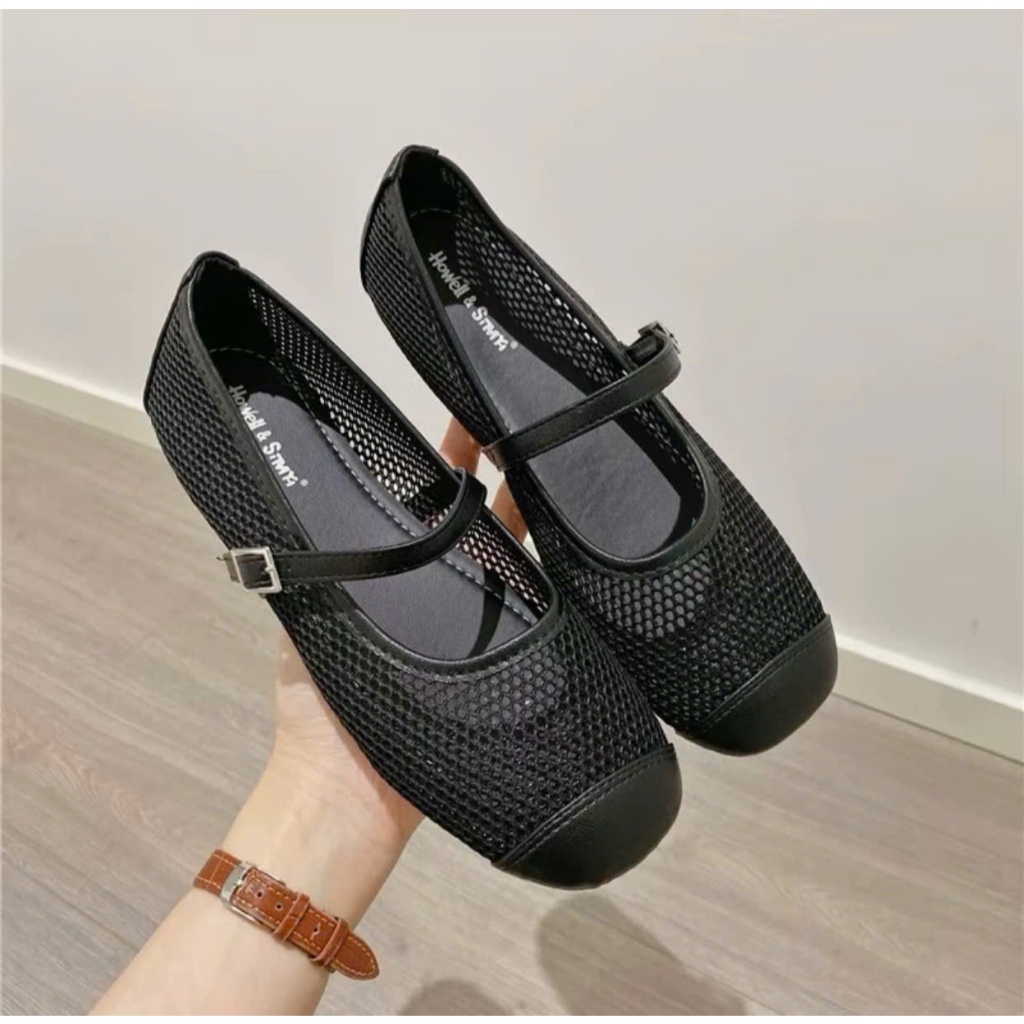 (Chân thon lùi 1sz) Giày Mary Jane lưới thoáng khí, nhẹ êm cho nữ kiểu dáng thời trang vintage Mã 115 | BigBuy360 - bigbuy360.vn