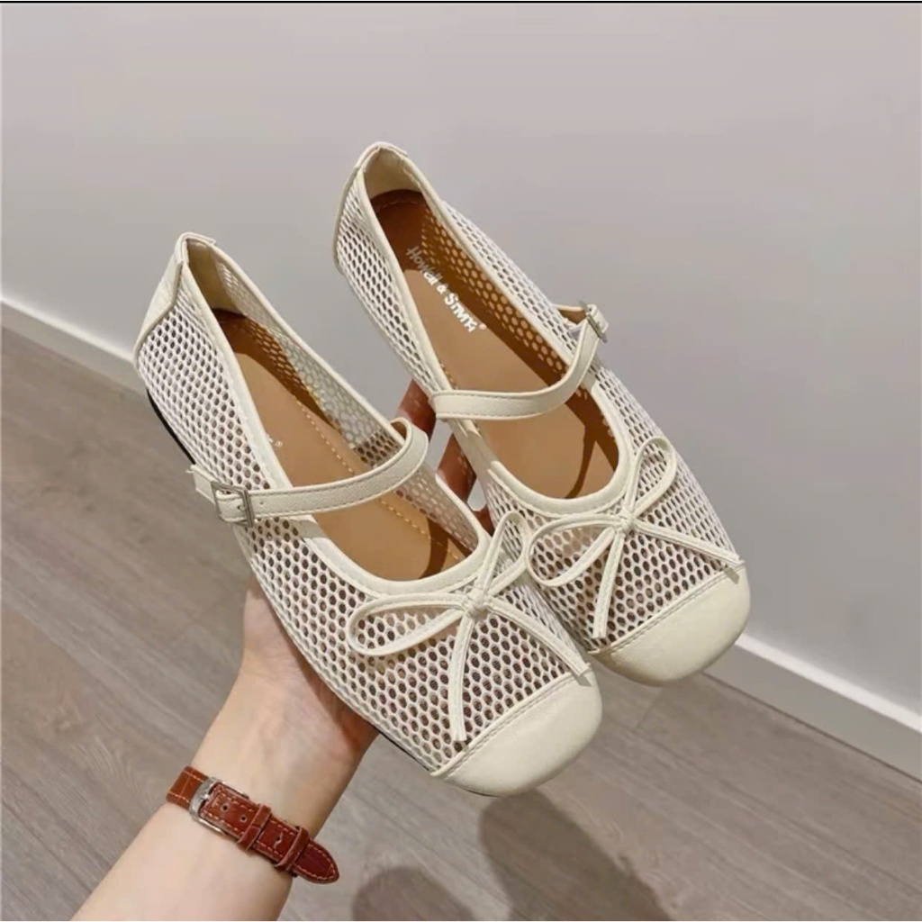 (Chân thon lùi 1sz) Giày Mary Jane lưới thoáng khí, nhẹ êm cho nữ kiểu dáng thời trang vintage Mã 115 | BigBuy360 - bigbuy360.vn