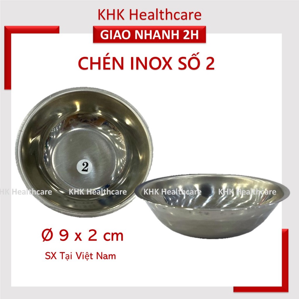 Chén inox 304 dùng trong y tế (chén số 2)