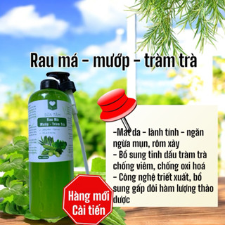Sữa tắm thảo mộc mướp đắng trà xanh rau má tràm trà  1l thải độc, mát da ngừa mụn rôm sảy giảm thâm.