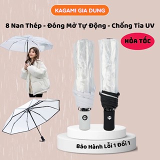  Dù Che Mưa Kagami Ô Trong Suốt Gấp Gọn Chụp Ảnh Phong Cách Hàn Quốc 