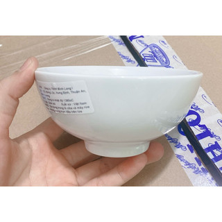  Combo 10 Chén cơm 11.5cm Jasmine sứ trắng trơn- Gốm Sứ Minh Long 